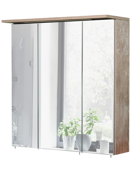 SCHILDMEYER Spiegelschrank »Milan«, 3-türig, LED, BxH: 70 x 72,3 cm SCHILDMEYER Spiegelschrank »Milan«, 3-türig, LED, BxH: 70 x 72,3 cm