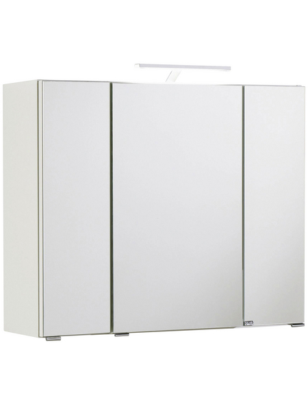 HELD MÖBEL Spiegelschrank »Montreal«, 3-türig, LED, BxH: 80 x 64 cm HELD MÖBEL Spiegelschrank »Montreal«, 3-türig, LED, BxH: 80 x 64 cm