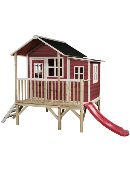 EXIT Toys Spielhaus »Loft Spielhäuser«, BxHxT: 190 x 215 x 322 cm, rot