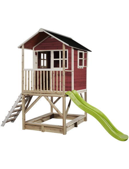 EXIT Toys Spielhaus »Loft Spielhäuser«, BxHxT: 190 x 253 x 329 cm, rot