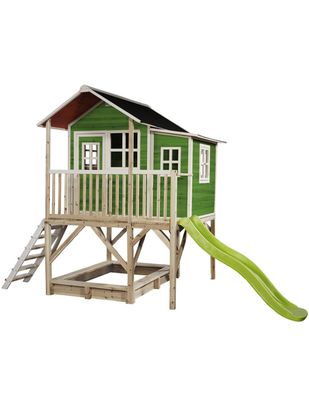 EXIT Toys Spielhaus »Loft Spielhäuser«, BxHxT: 190 x 253 x 382 cm, grün