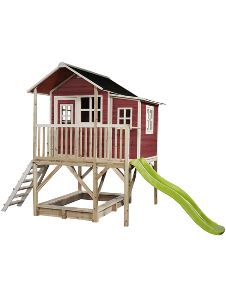 EXIT Toys Spielhaus »Loft Spielhäuser«, BxHxT: 190 x 253 x 382 cm, rot