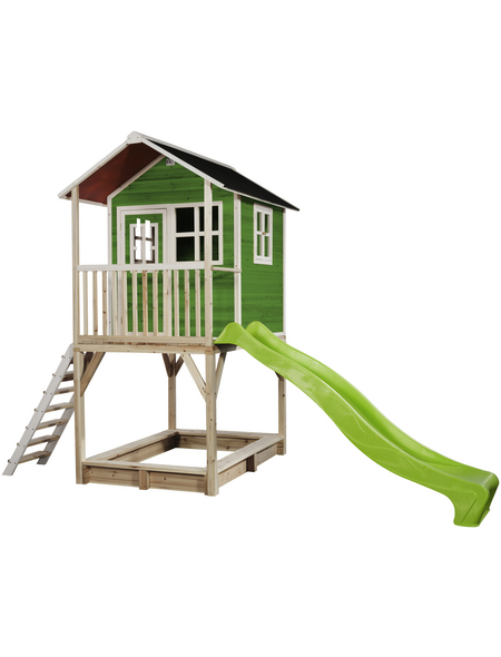 EXIT Toys Spielhaus »Loft Spielhäuser«, BxHxT: 190 x 269 x 391 cm, grün