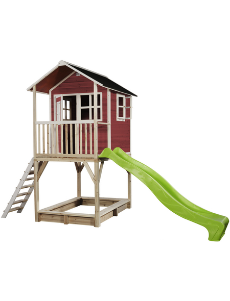 EXIT Toys Spielhaus »Loft Spielhäuser«, BxHxT: 190 x 269 x 391 cm, rot