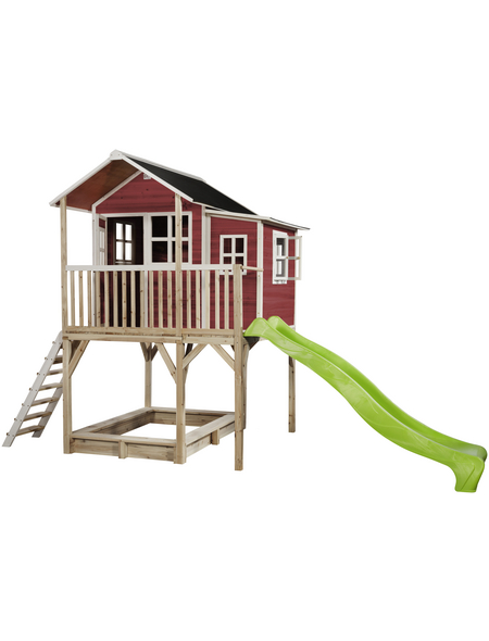 EXIT Toys Spielhaus »Loft Spielhäuser«, BxHxT: 190 x 269 x 444 cm, rot