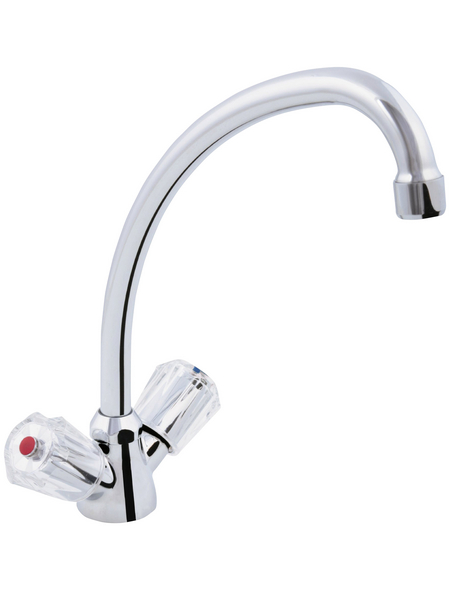 aquaSu® Spültischarmatur, Messing, verchromt, M 10 x ⅜" - Hagebau.de