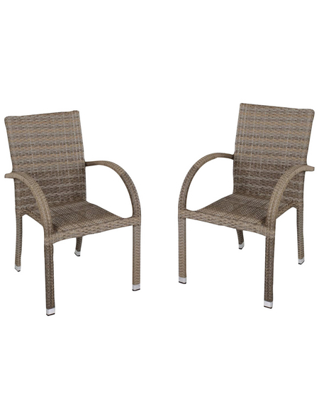 GARDEN PLEASURE Stapelstuhl »Modesto«, BxTxH: 57 x 64 x 90 cm