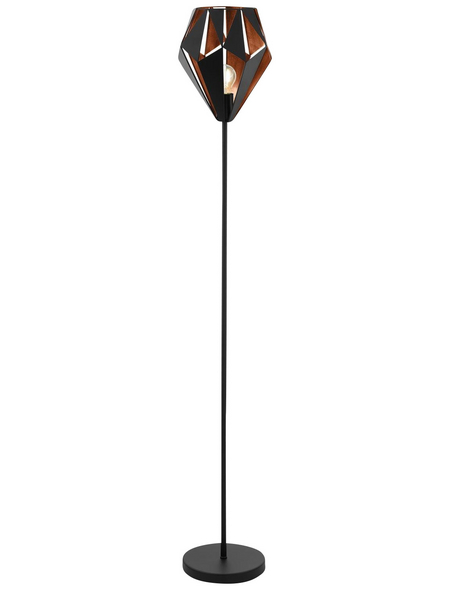 EGLO Stehleuchte »CARLTON 1« schwarz/kupferfarben mit 60 W, H: 152,5 cm, E27 ohne Leuchtmittel EGLO Stehleuchte »CARLTON 1« schwarz/kupferfarben mit 60 W, H: 152,5 cm, E27 ohne Leuchtmittel