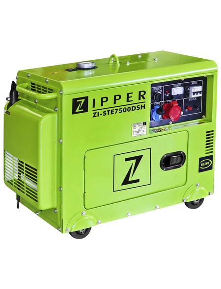 ZIPPER Stromerzeuger »ZI-STE7500DSH«, 6,5 kW, Tankvolumen: 14,5 l