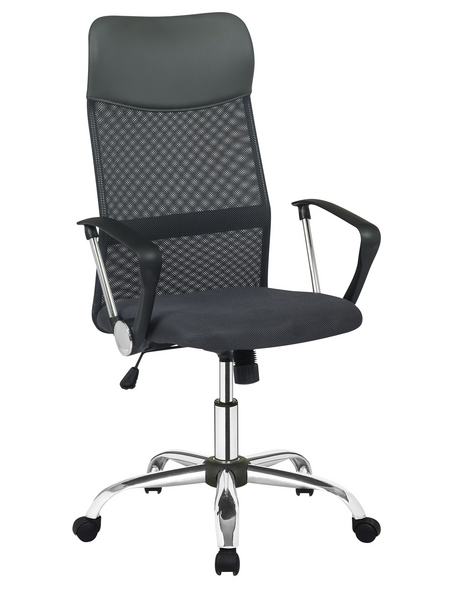 SalesFever Stuhl, Höhe: 111 cm, grau/chromfarben/schwarz