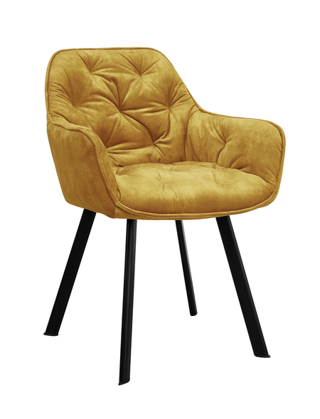 SalesFever Stuhl, Höhe: 84 cm, goldfarben/schwarz, 2 stk