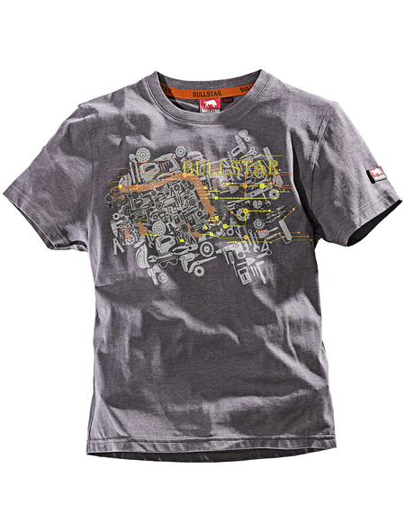 BULLSTAR T-Shirt, grau, Baumwolle/Polyester, Gr. 110/116