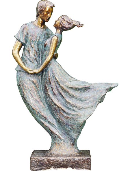 GRANIMEX Teichfigur »Pareja«, Tanzendes Paar, Polystone, bronzefarben