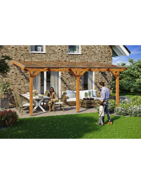 SKANHOLZ Terrassendach »Andria«, Breite: 541 cm, Dach: Polycarbonat (PC