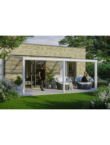 SKANHOLZ Terrassendach »Garda«, Breite: 541 cm, Dach: Polycarbonat (PC