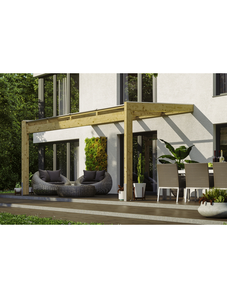 Terrassendach, H (max) x B x T: 274 x 450 x 259 cm Terrassendach, H (max) x B x T: 274 x 450 x 259 cm