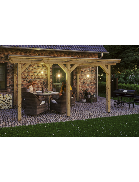 SKANHOLZ Terrassendach »Siena«, Breite: 434 cm, Dach: Polycarbonat (PC