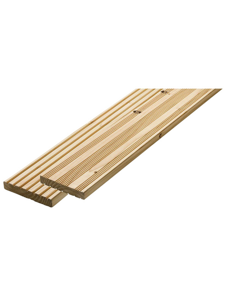 MR. GARDENER Terrassendiele »Lärchenholz«, Breite: 13,8 cm, Lärche