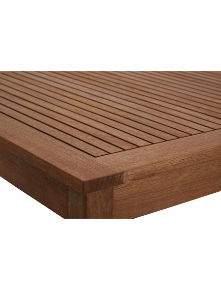 Tisch, BxHxL: 80 x 76 x 150 cm, Tischplatte: Eukalyptusholz - Hagebau.de