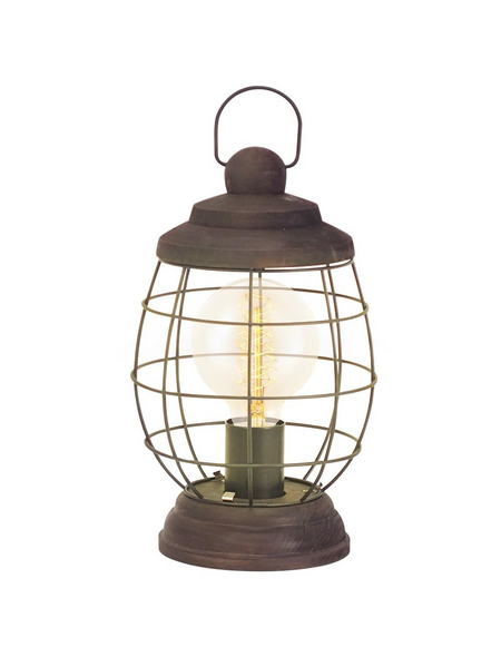 EGLO Tischleuchte »BAMPTON« braun/gruen mit 60 W, Schirm-Ø x H: 17,5 x 32 cm, E27 ohne Leuchtmittel EGLO Tischleuchte »BAMPTON« braun/gruen mit 60 W, Schirm-Ø x H: 17,5 x 32 cm, E27 ohne Leuchtmittel