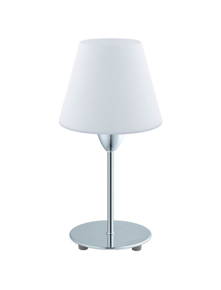 EGLO Tischleuchte »DAMASCO 1« weiß/chromfarben mit 60 W, H: 30 cm, E14 ohne Leuchtmittel EGLO Tischleuchte »DAMASCO 1« weiß/chromfarben mit 60 W, H: 30 cm, E14 ohne Leuchtmittel