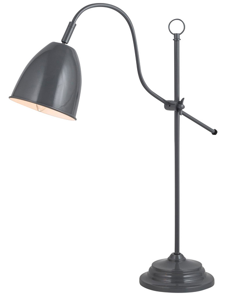 NÄVE Tischleuchte »Pastel Cap« grau mit 40 W, Schirm-Ø x H: 13 x 53 cm, E14 ohne Leuchtmittel NÄVE Tischleuchte »Pastel Cap« grau mit 40 W, Schirm-Ø x H: 13 x 53 cm, E14 ohne Leuchtmittel