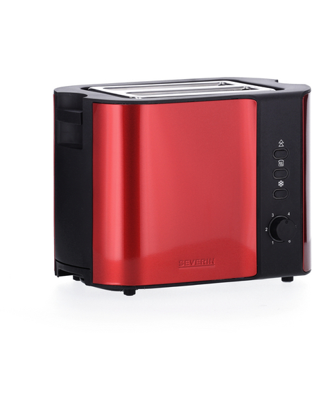 SEVERIN Toaster, edelstahlfarben/rot, 240 V