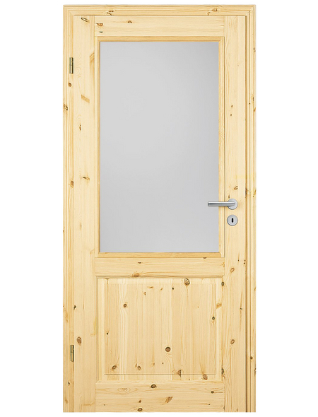 TÜRELEMENTE BORNE Tür »Landhaus 03 Kiefer roh«, links, 73,5 x 198,5 cm