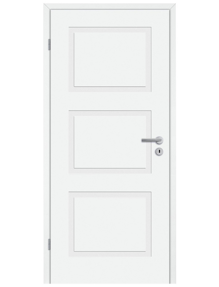 TÜRELEMENTE BORNE Tür »Lusso 03 Weißlack«, links, 73,5 x 198,5 cm