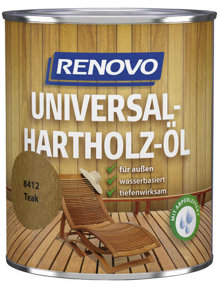 RENOVO Universal-Hartholzöl teak 0,75 l RENOVO Universal-Hartholzöl teak 0,75 l