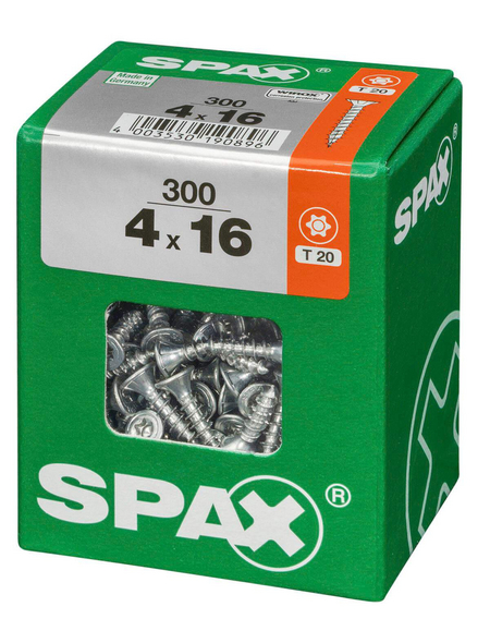 SPAX Universalschraube 4 Mm Stahl 300 Stk TRX 4x16 L Hagebau de