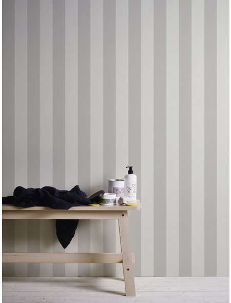 Vliestapete »Liberté «, grau/weiss, min: 5.33m² - Hagebau.de
