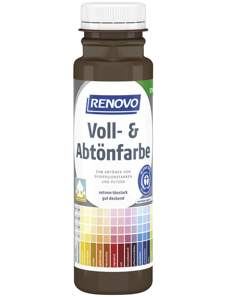 RENOVO Voll- und Abtönfarbe, braun, 250 ml