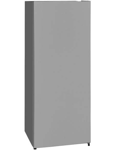 Exquisit Vollraumkühlschrank, BxHxL: 55 x 143,4 x 54,9 cm, 242 l, silberfarben