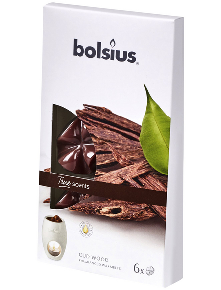 Bolsius Wachsblume »True Scents«, braun, Duft: Oud Wood