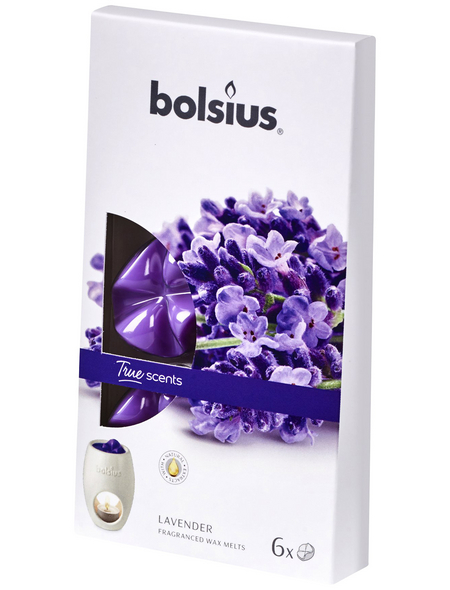 Bolsius Wachsblume »True Scents«, lila, Duft: Lavendel