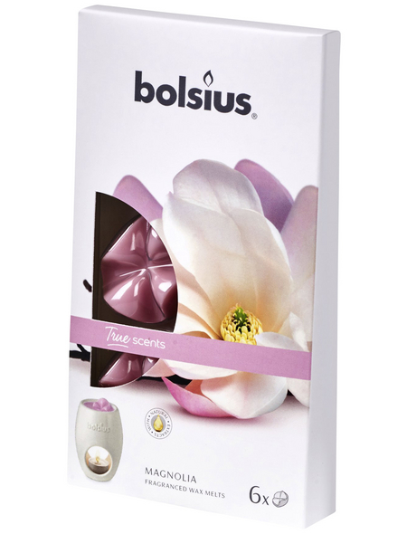 Bolsius Wachsblume »True Scents«, rosa, Duft: Magnolie