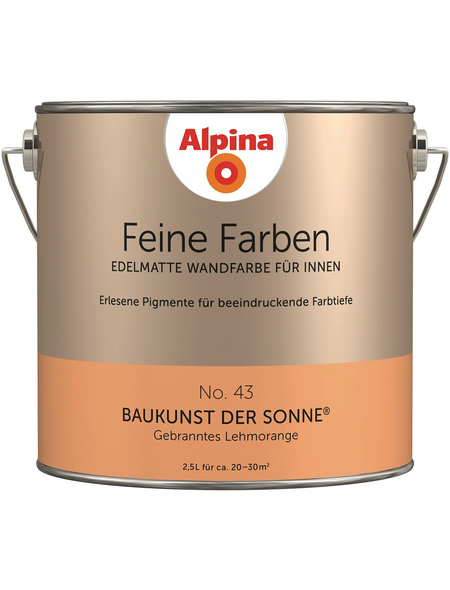 ALPINA Wandfarbe, 2,5 Liter für ca. 20-30m²