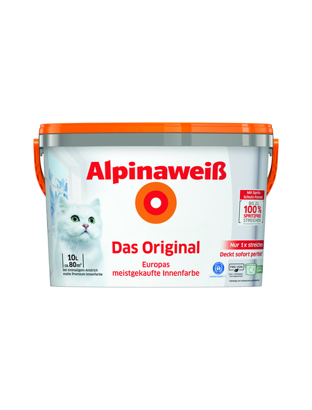 ALPINA Wandfarbe »Alpinaweiß«, Alpinaweiß, matt, matt