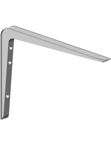 Element System Wandkonsole Alido - Weiße Metall-Konsole Für Regale, 2 Stück