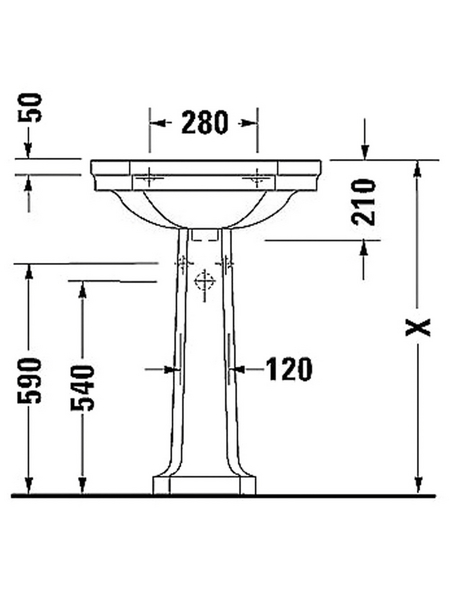 DURAVIT Waschtisch »1930«, Breite: 60 cm, eckig - Hagebau.de