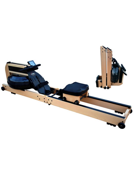 body coach Wasser-Rudergerät »Fitness Rower Wood«, geeignet für: Muskeltraining/Fitness, buche hell