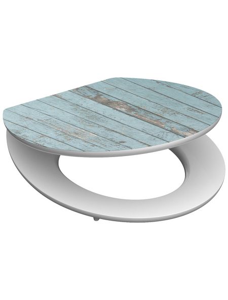 SCHÜTTE WC-Sitz »Blue Wood«, MDF, oval, mit Softclose-Funktion