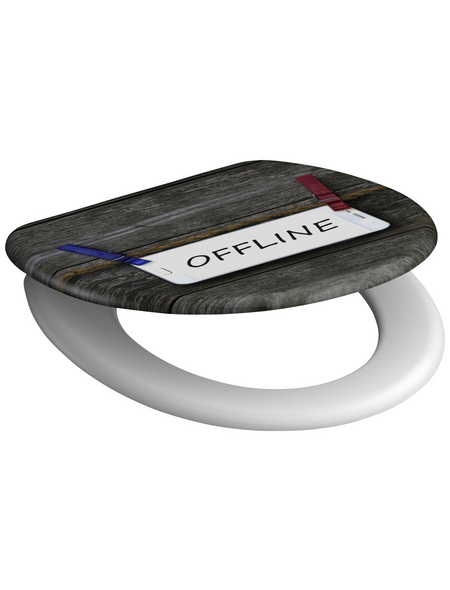 SCHÜTTE WC-Sitz »Offline«, Duroplast, oval, mit Softclose-Funktion