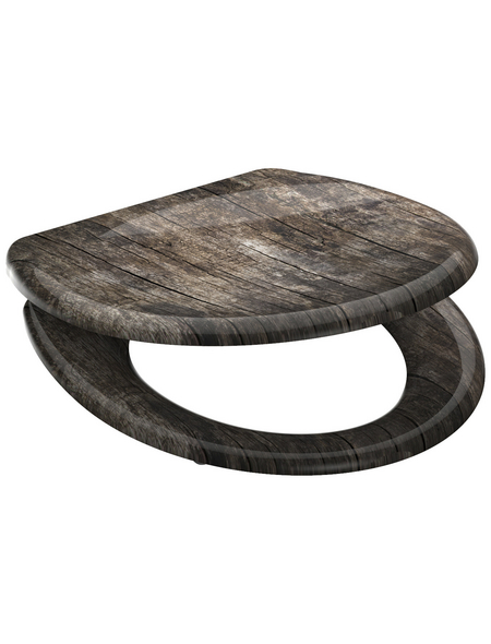 SCHÜTTE WC-Sitz »Old Wood«, Duroplast, oval, mit Softclose-Funktion