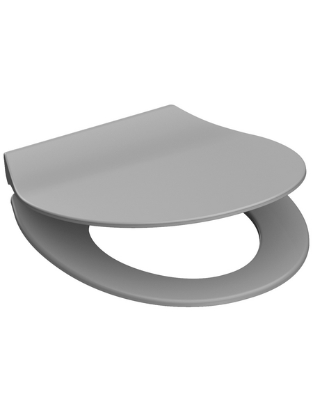 SCHÜTTE WC-Sitz »Slim Grey«, Duroplast, oval, mit Softclose-Funktion