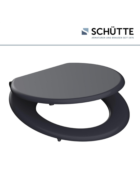 SCHÜTTE WC-Sitz »Spirit Anthrazit«, MDF, oval, mit Softclose-Funktion