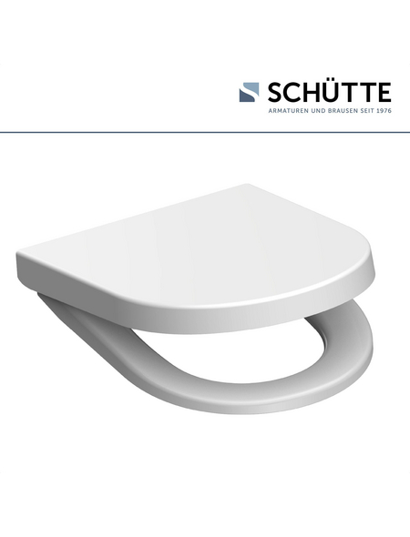 SCHÜTTE WC-Sitz »White«, Duroplast, D-Form, mit Softclose-Funktion