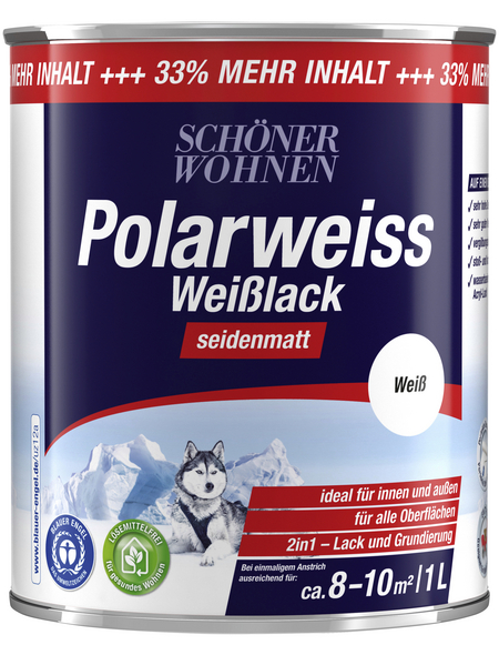 SCHÖNER WOHNEN Weißlack »Polarweiss«, seidenmatt
