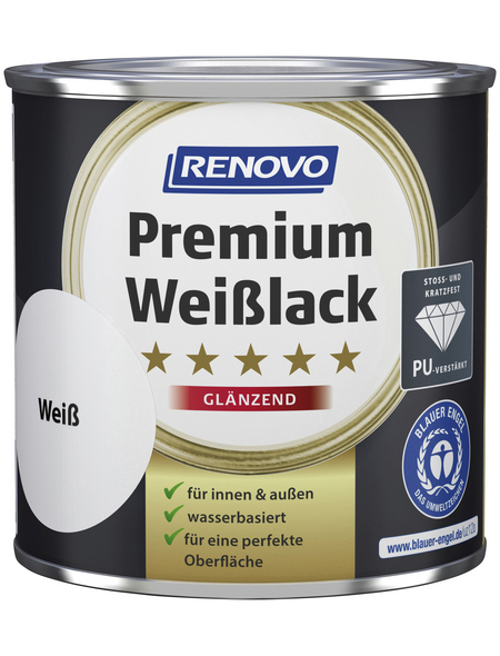RENOVO Weißlack »Premium«, RAL 0095, glänzend